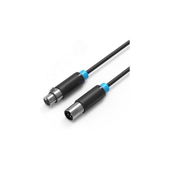 Кабель аудио XLR M на XLR F, 2 м. Vention BBFBH