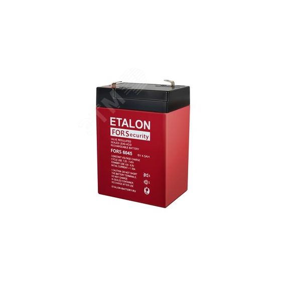 Аккумулятор FORS 6В 4,5Ач Etalon Battery FORS 6045