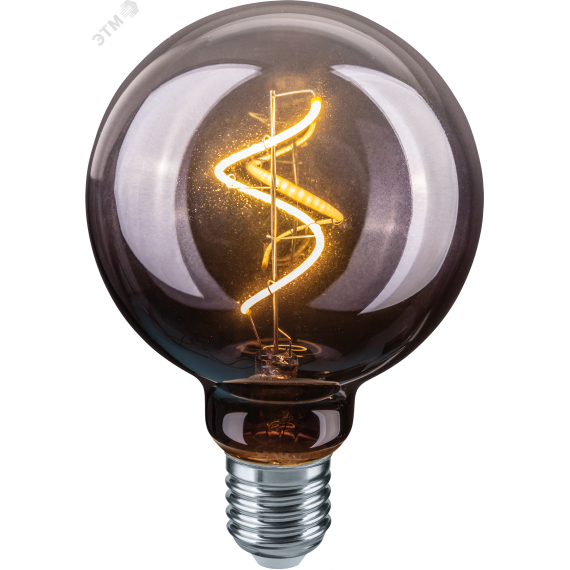 Лампа светодиодная LED 4вт E27 теплый G95 ретро FILAMENT Navigator Group 14498