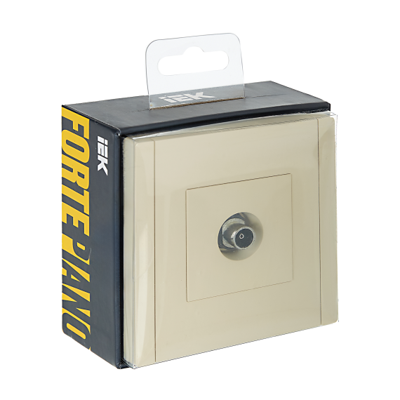 FORTE&PIANO Розетка TV оконечная FP428 ваниль IEK