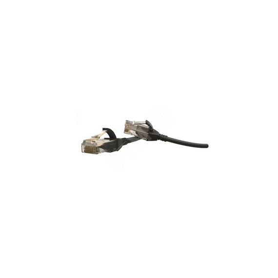 Патч-корд PC-LPT-UTP-RJ45-RJ45-C6-2M-LSZH-BK U/UTP категория 6 2 м черный Hyperline 445716