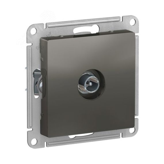 Розетка ATLASDESIGN TV оконечная 1DB механизм сталь SE (Systeme) ATN000991