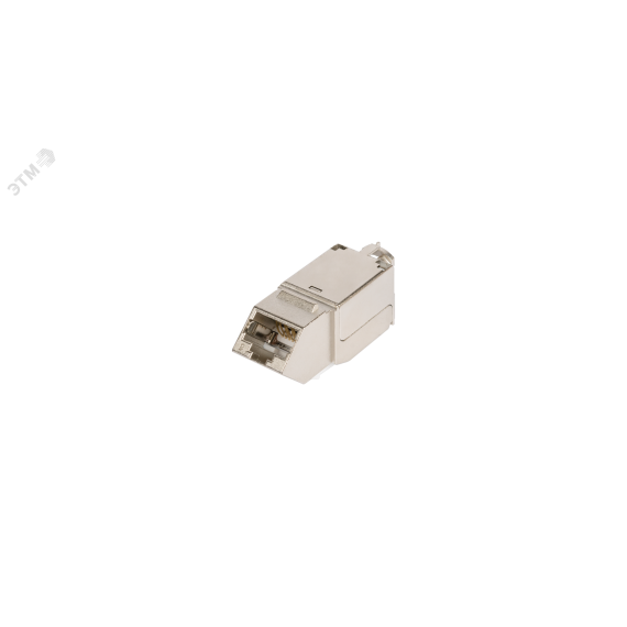 Модуль Keystone, угловой, для панели AN, Кат.6, RJ45/8P8C, для FT-TOOL, экраннированный, металлик NIKOMAX/NIKOLAN NMC-KJSE2-AN-MT