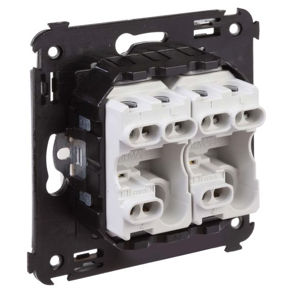 Переключатель двухклавишный в стену, "Avanti", "Ванильная дымка" Переключатель двухклавишный в стену, "Avanti", "Ванильная дымка"