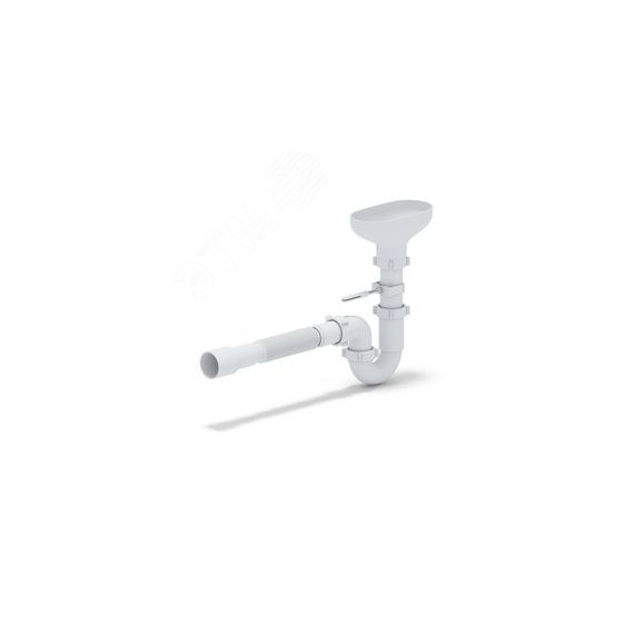 Сифон для мойки АНИ 1 1/2' x 40 прямоточный с разрывом струи с гибкой трубой 40х40/50 АНИ пласт DR0115