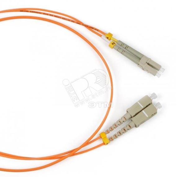 Патч-корд волоконно-оптический (шнур) SM 9/125 (OS2) LC/UPC-SC/UPC simplex LSZH (20м) Hyperline 243832