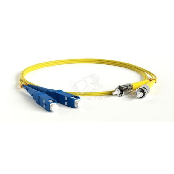 Патч-корд волоконно-оптический (шнур) SM 9/125 (OS2) SC/UPC-ST/UPC 2мм simplex LSZH (20м) Hyperline 247509