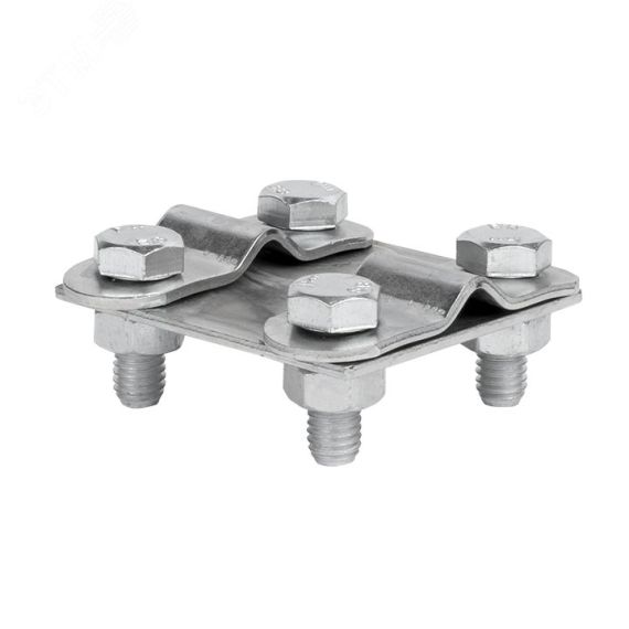 Зажим контрольный прут-прут (пластина 57x57мм) Ni PROxima EKF lp-55611-ni