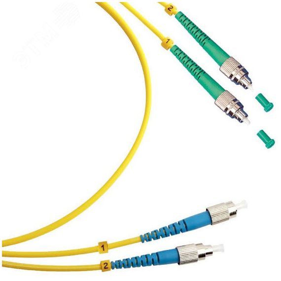 Шнур оптический duplex 20м FC/APC-FC/UPC 9/125 sm LSZH Cabeus FOP(d)-9-FC/APC-FC/UPC-20m