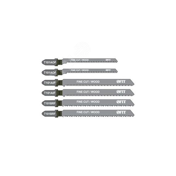 Набор полотен для электролобзика 6 шт (T101BRFx2, T101AOF x2, T101AIF x2) FIT 41012