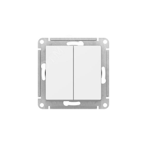 ATLASDESIGN 2-клавишный ПЕРЕКЛЮЧАТЕЛЬ, сх.6/2, 10АХ, механизм, ЛОТОС SE (Systeme) ATN001365