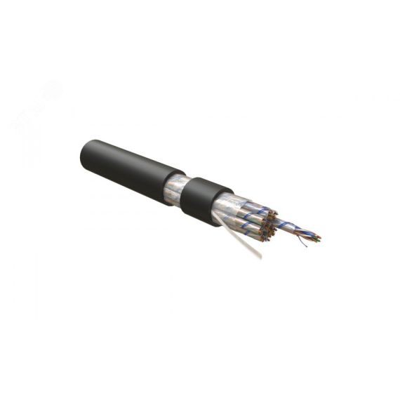 Кабель витая пара UUTP50W-C5-S24-OUT-PE-BK неэкран U/UTP категория 5 Hyperline UUTP50W-C5-S24-OUT-PE-B