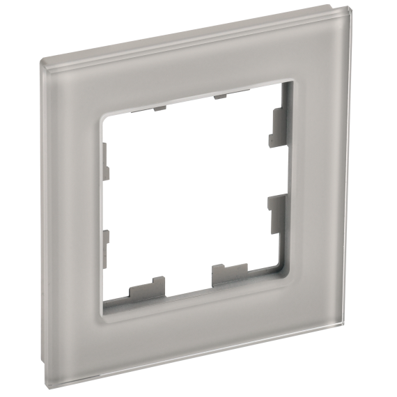 BRITE Рамка 1 -местная РУ-1-2-БрД стекло дымчатый IEK