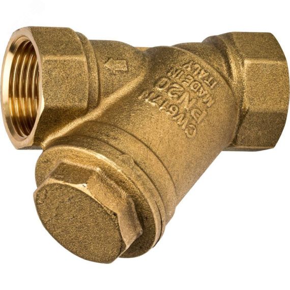 Фильтр ВВ 3/4' сетчатый, косой, никелированный STOUT SFW-0001-000020