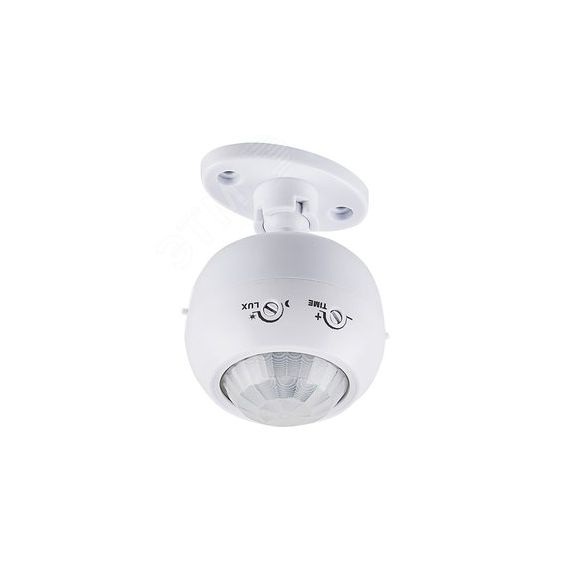Датчик движения ИК накладной 1200w 120 гр. (гориз.) 360 гр. (верт.) 8м IP20 поворотный белый FERON SEN16/ES-P27A