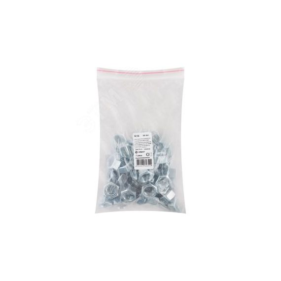 Гайка DIN934 М16 шестигранная оцинкованная (50 шт) ХВАТ 28416-0