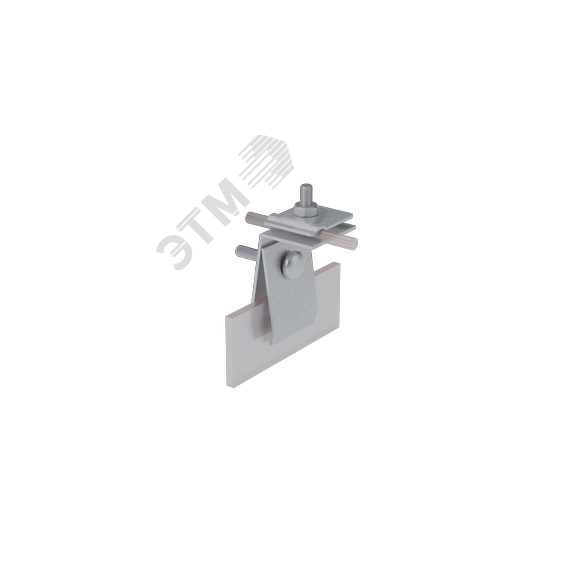 Фальцевый держатель H70 мм для прутка D 5-10 мм INOX304 КМ-профиль MA0213