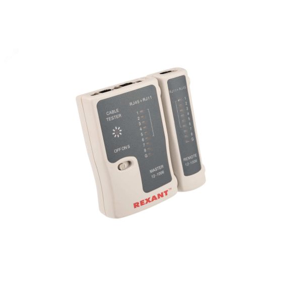 Тестер кабеля RJ-45+RJ-11 468, REXANT 12-1006