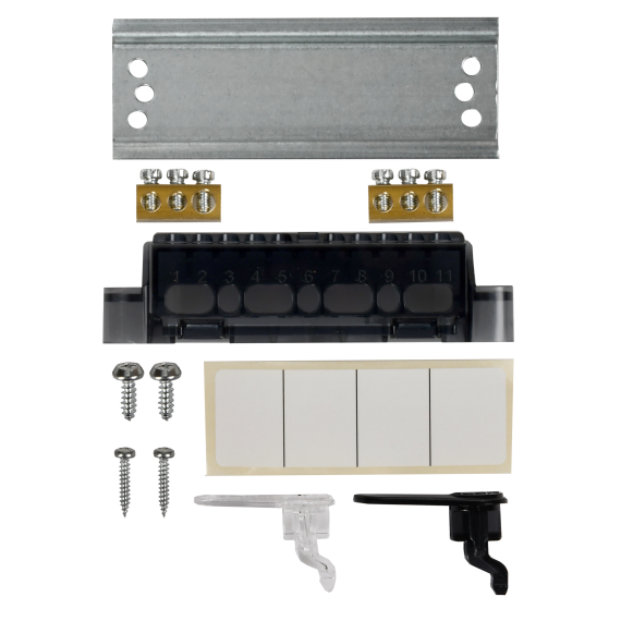 UNION Compact Корпус пластиковый ЩРН-П-4 IP41 черная прозрачная дверь IEK