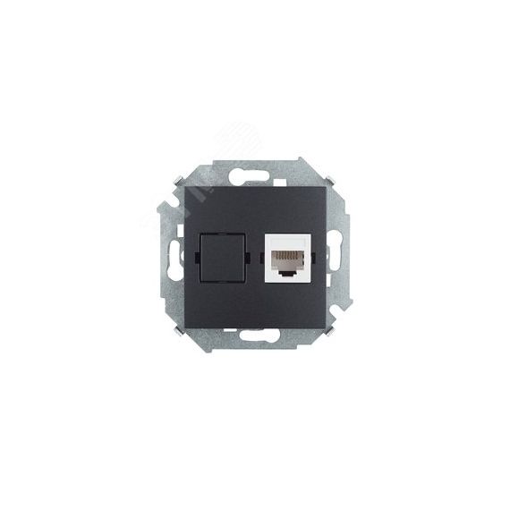 Розетка комп RJ45 кат.5е Systimax графит Simon 1591598-038