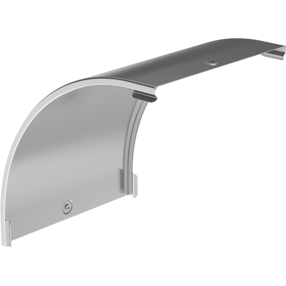 Крышка поворота плавного 90град вертикального внешнего (тип В20) ESCA 100мм IEK