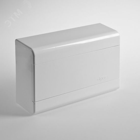 Тусо Щиток открытой проводки на 9 модулей с дверью 222х160х93мм (непрозрачная дверца) RUVinil 68029Б