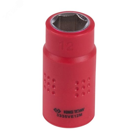 Головка торцевая диэлектрическая шестигранная 3/8'' 12 мм King Tony 3335VE12M