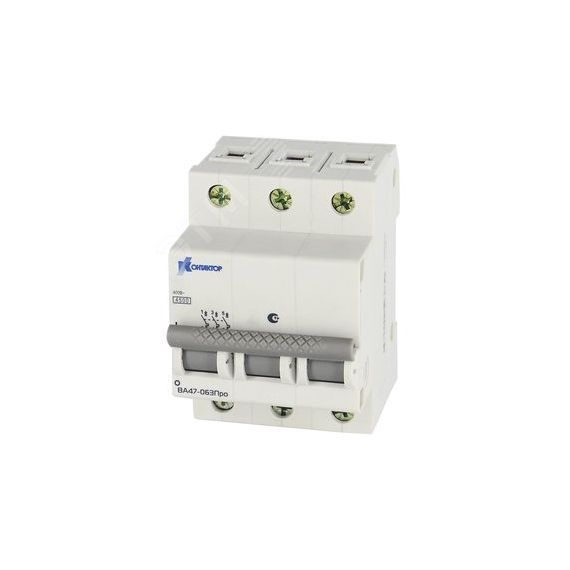 Выключатель автоматический трехполюсный 1А С ВА47-063Про 4.5kA Контактор Ульяновск 7000140