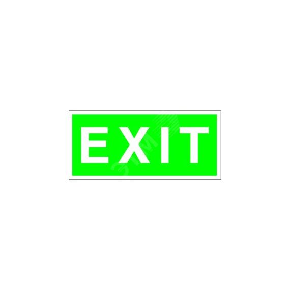 Знак безопасности PP-36162.E25''EXIT'' Белый свет a17334