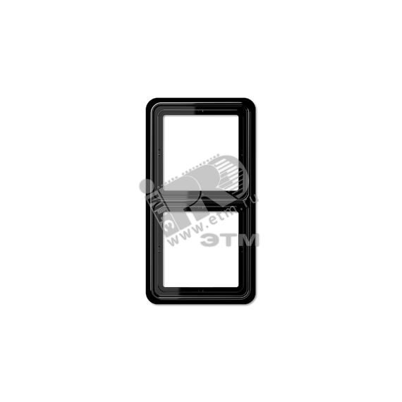 Рамка 2 поста универсальная черная JUNG CD582SW