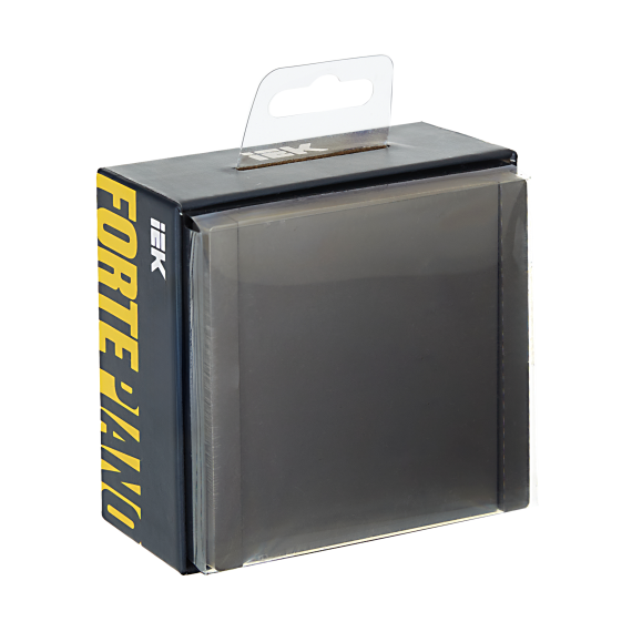 FORTE&PIANO Выключатель 1-клавишный проходной 10А FP303 серый IEK