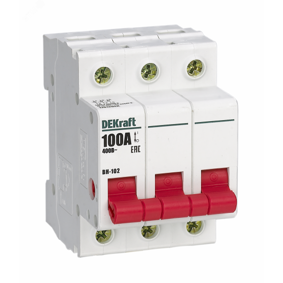 Выключатель нагрузки 3п 40А ВН-102 DEKraft SE (Dekraft) 17026DEK