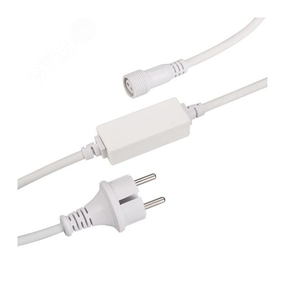Шнур питания ARD-CLASSIC-FLASH-1.5м White (230V, 1.6A) (ARDCL, Закрытый) Arlight 025886