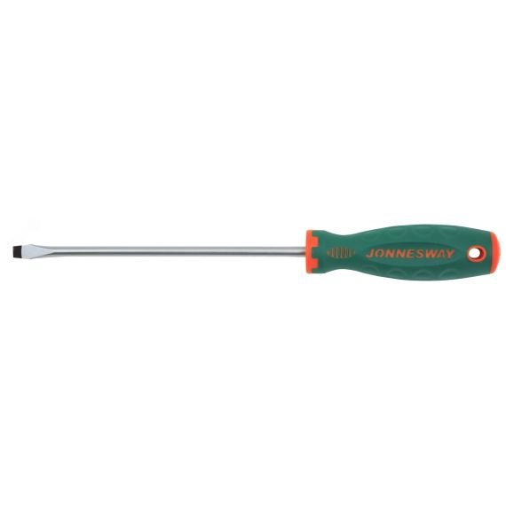 Отвертка стержневая шлицевая ANTI-SLIP GRIP, SL8.0х200 мм Jonnesway D71S8200