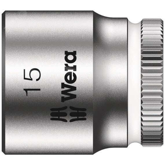 Головка торцевая шестигранная 8790 HMA Zyklop DR 1/4 15 x 23 мм WERA WE-003499