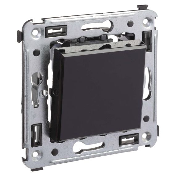 Переключатель одноклавишный в стену, &quot;Avanti&quot;, &quot;Черный квадрат&quot;