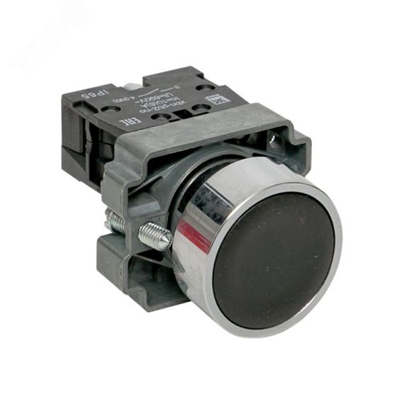 Кнопка BA21 черная NO IP65 EKF xb2-ba21-65