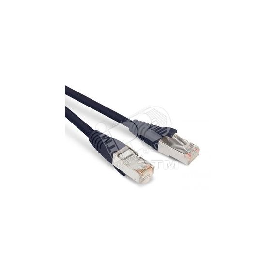 Патч-корд F/UTP экранированный категория 6 LSZH черный (2м) Hyperline 230357