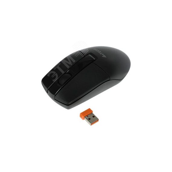 Мышь беспроводная G3-330N, оптическая, USB, 1200dpi, 3 кнопки, черный A4Tech G3-330N