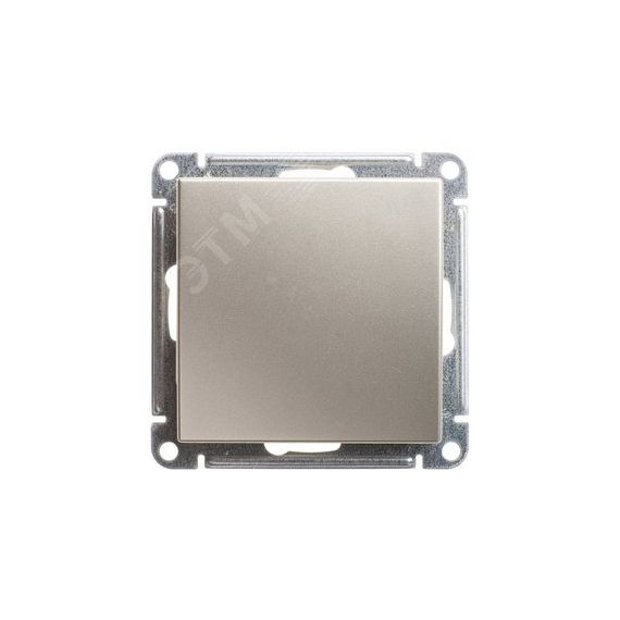 Выключатель одноклавишный, двухполюсный, 10АХ, механизм, шампань SE (Systeme) VS210-152-4-86