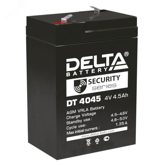Аккумулятор DT 6В 6Ач Delta DT 606