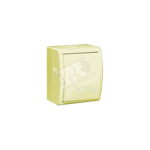 Выключатель одноклавишный, с подсветкой, IP54 10А, 250В, винтовой зажим, S15A, слоновая кость Simon 1594104-031