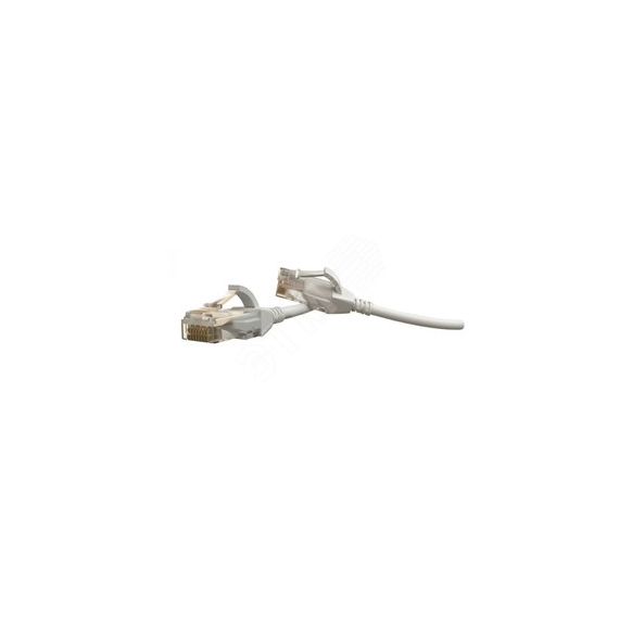Патч-корд PC-LPT-UTP-RJ45-RJ45-C6-1.5M-LSZH-WH U/UTP категория 6 1.5 м белый Hyperline 445742