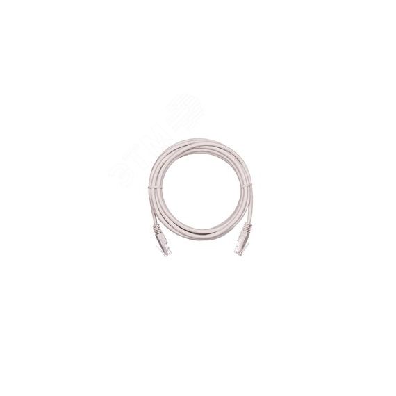 Шнур U/UTP 4 пары Кат.5e 2хRJ45/8P8C T568B медный PVC серый 1 5м 10шт. NETLAN EC-PC4UD55B-BC-PVC-015-GY-10
