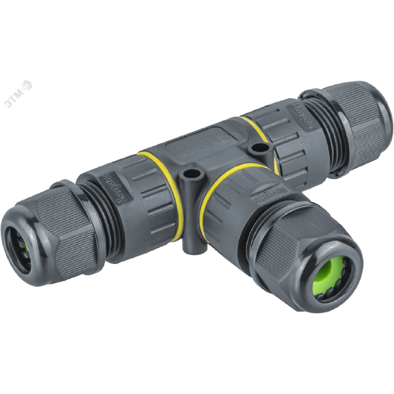 Коннектор NTB-T02-3P-IP68 T-образный 3PIN Navigator Group 82836