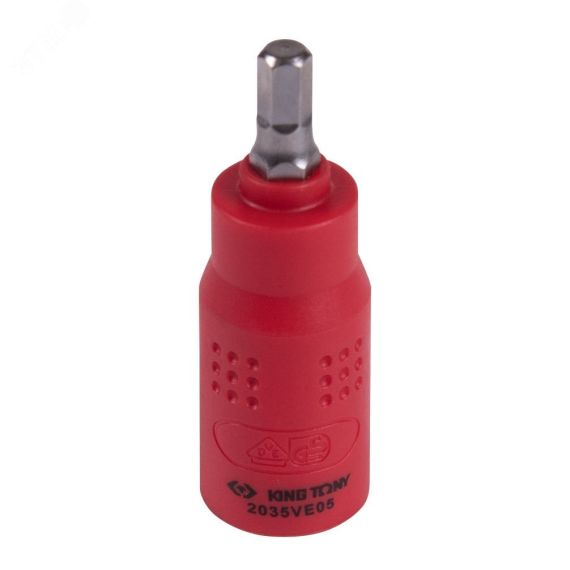 Насадка (бита) торцевая диэлектрическая 1/4'' HEX 5 мм L = 54 мм King Tony 2035VE05