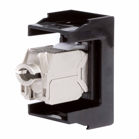 Розетка RJ-45 кат5E,экр,Viva,1 мод.,черн Розетка RJ-45 кат5E,экр,Viva,1 мод.,черн