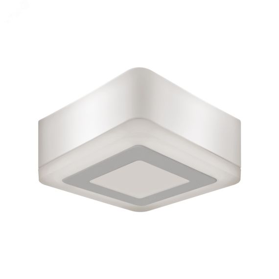 Светильник светодиодный накладной ДБО 3+3 Вт 350 Лм 3000К d105х40 мм IP20 Backlight Gauss BL220
