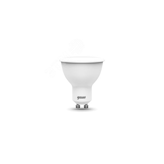 Лампа светодиодная LED 6 Вт RGB Вт+димирование GU10 MR16 Black Gauss Gauss 101106406