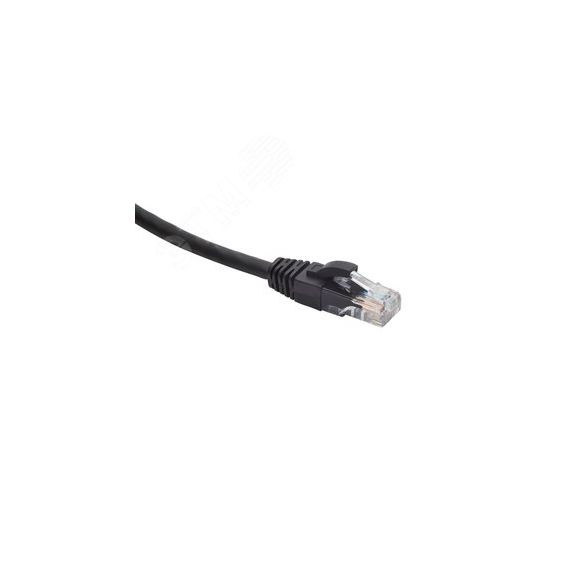 Шнур коммутационный U/UTP категория 5e LSZH нг(А)-HF 20,0 м, черный DATAREX Datarex DR-181927